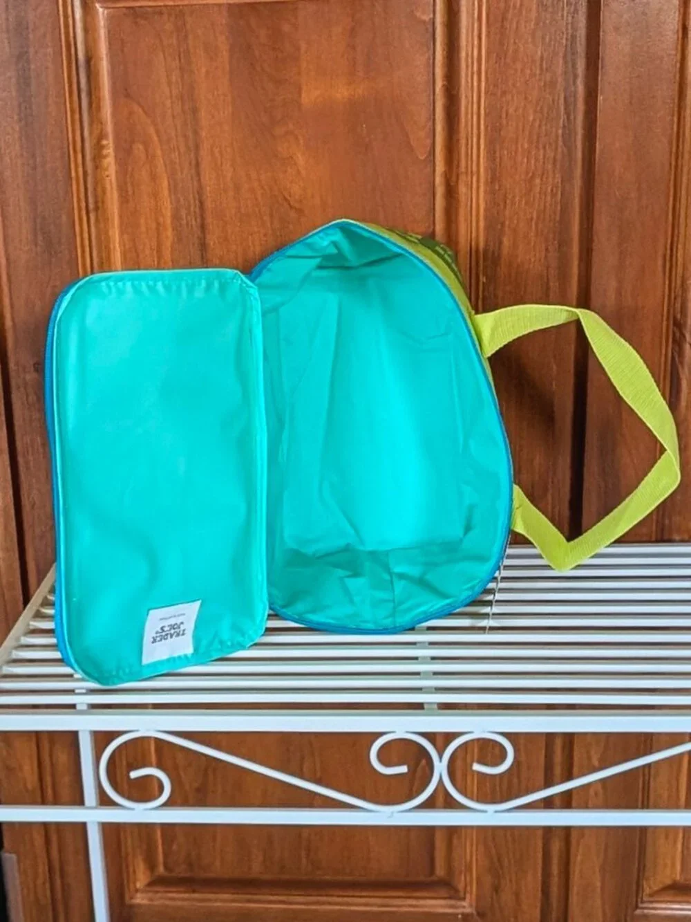 💚 Trader Joe’s Mini Reusable PALM GREEN Insulated Cooler Bag